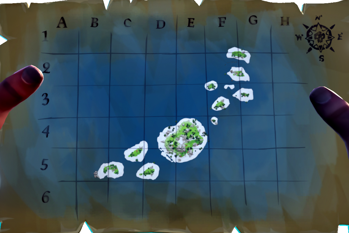 bounty map sea of thieves